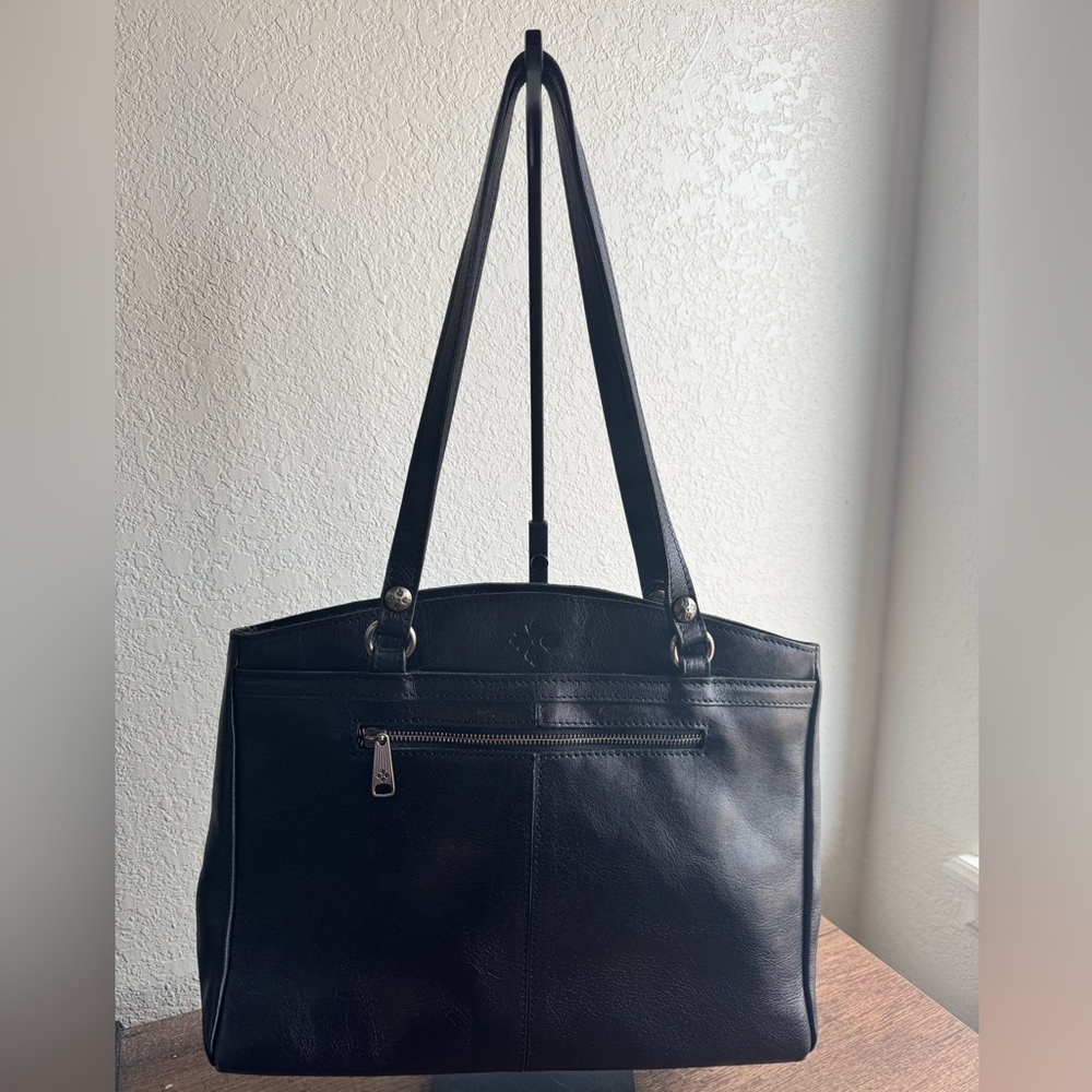 Patricia Nash “Poppy” Black Shoulder Tote